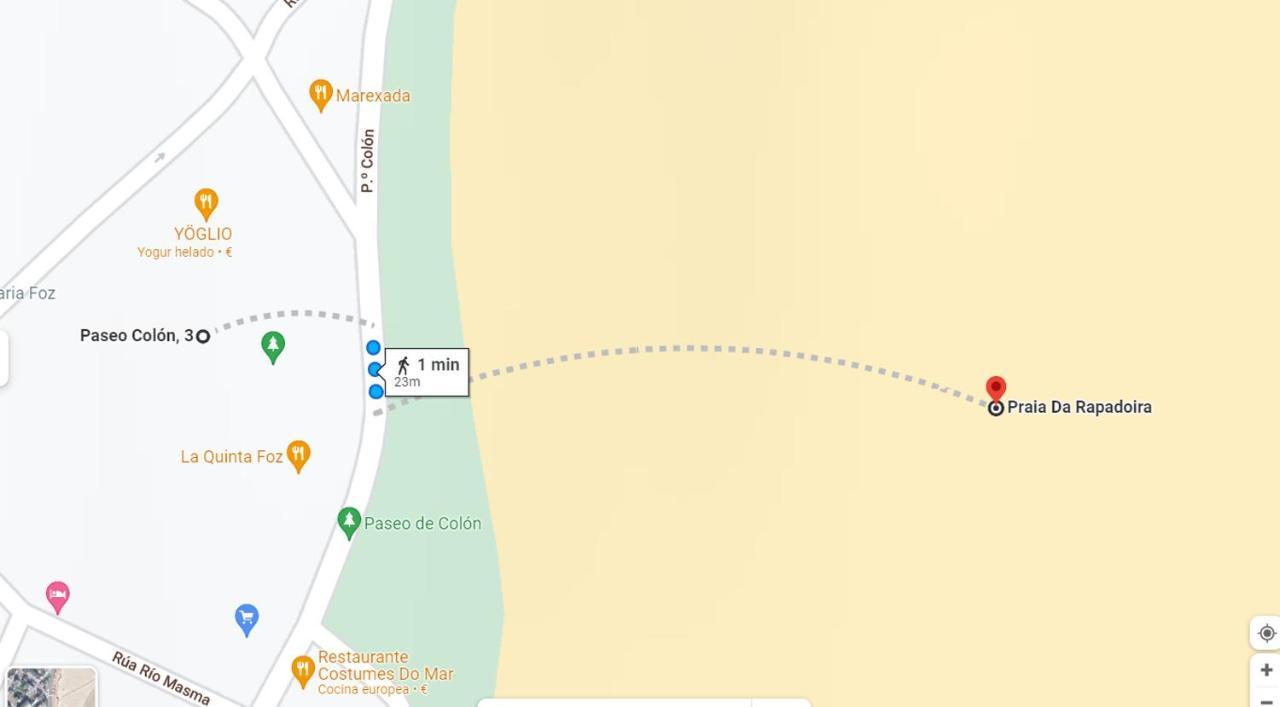 En Primera Linea De La Playa Rapadoira Foz Exteriör bild